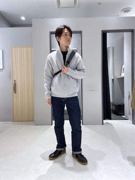 「TAKEO KIKUCHI（タケオキクチ）のアイテム」を使った、わいずみさん（メンズ・167cm）の春コーディネート