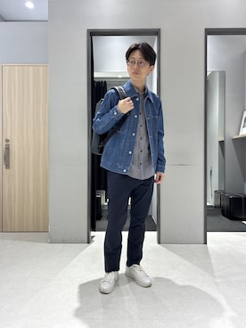 「アイテム（チャーム）」を使った、わいずみさん（メンズ・167cm）の春コーディネート