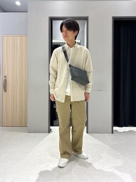 「TAKEO KIKUCHI（タケオキクチ）のアイテム」を使った、わいずみさん（メンズ・167cm）の春コーディネート