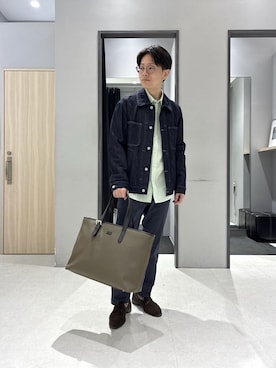 「TAKEO KIKUCHI（タケオキクチ）のアイテム（パンツ）」を使った、わいずみさん（メンズ・167cm）の冬コーディネート