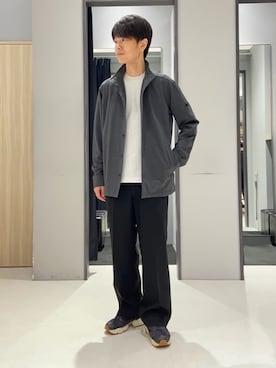 「アイテム（その他アンダーウェア/インナー、ベージュ系）」を使った、わいずみさん（メンズ・167cm）の秋コーディネート