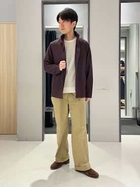 「TAKEO KIKUCHI（タケオキクチ）のアイテム」を使った、わいずみさん（メンズ・167cm）の冬コーディネート