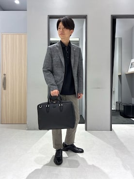 「アイテム（ビジネスバッグ）」を使った、わいずみさん（メンズ・167cm）の夏コーディネート