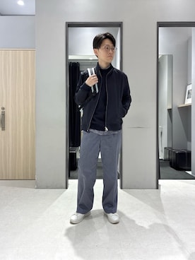 「TAKEO KIKUCHI（タケオキクチ）のアイテム」を使った、わいずみさん（メンズ・167cm）の冬コーディネート