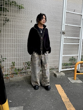 「DANKE SCHON（ダンケシェーン）のアイテム」を使った、金子匠輝さん（メンズ・171cm）の夏コーディネート