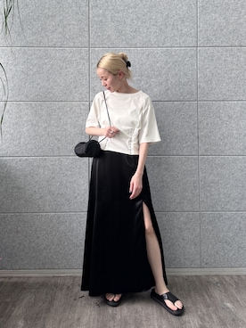 「CODE A（コードエー）のアイテム」を使った、sakkohさん（レディース・158cm）の夏コーディネート