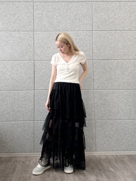 「CODE A（コードエー）のアイテム」を使った、sakkohさん（レディース・158cm）の春コーディネート