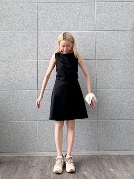 「CODE A（コードエー）のアイテム（ワンピース/ドレス）」を使った、sakkohさん（レディース・158cm）の夏コーディネート