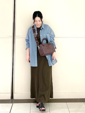 「russet（ラシット）のアイテム」を使った、UENOさん（レディース・155cm）の春コーディネート