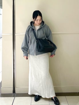 「russet（ラシット）のアイテム」を使った、UENOさん（レディース・155cm）の春コーディネート