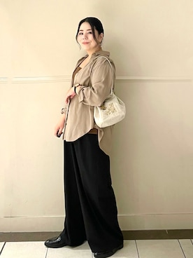 「russet（ラシット）のアイテム」を使った、UENOさん（レディース・155cm）の秋コーディネート