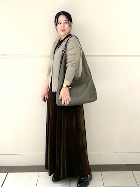 「russet（ラシット）のアイテム（ショルダーバッグ）」を使った、UENOさん（レディース・155cm）の秋コーディネート