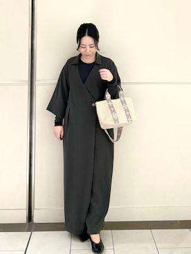 「russet（ラシット）のアイテム」を使った、UENOさん（レディース・155cm）の春コーディネート