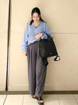 「通勤スタイル」｜UENOさん（レディース・155cm）の春コーディネート