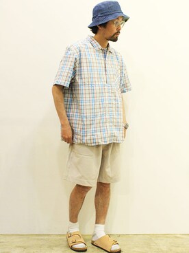 「COMFORTABLE REASON（コンフォータブルリーズン）のアイテム（その他パンツ）」を使った、twothings&thinkさん（メンズ・168cm）の夏コーディネート