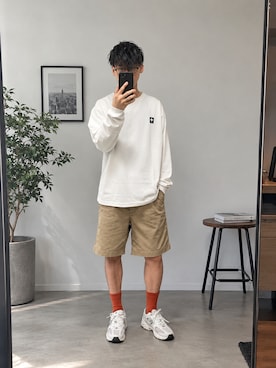 「Morris & Sons（モリスアンドサンズ）のアイテム」を使った、Atsunoriさん（メンズ・175cm）の秋コーディネート