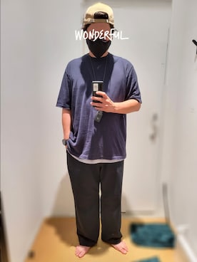 「Ron Herman（ロン ハーマン）のアイテム（Tシャツ/カットソー）」を使った、taka1010🌈さん（メンズ・182cm）の夏コーディネート