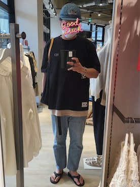 「Levi's（リーバイス）のアイテム（パンツ）」を使った、taka1010🌈さん（メンズ・182cm）の夏コーディネート