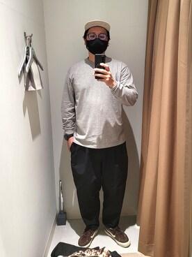 「HELLY HANSEN（ヘリーハンセン）のアイテム（キャップ）」を使った、taka1010🌈さん（メンズ・182cm）の冬コーディネート