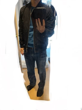 「NANO universe（ナノユニバース）のアイテム」を使った、YUの食べログ@愛知県のグルメブロガーさん（メンズ・160cm）の秋コーディネート