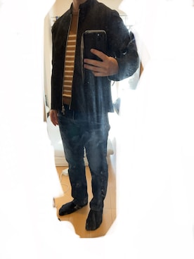 「アイテム（トレンチコート）」を使った、YUの食べログ@愛知県のグルメブロガーさん（メンズ・160cm）の秋コーディネート