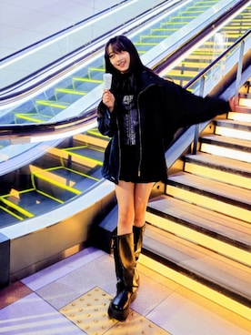 「LOVETOXIC（ラブトキシック）のアイテム」を使った、katy!!さん（キッズ・158cm）の冬コーディネート