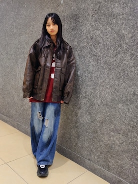 「アイテム（ブルゾン）」を使った、katy!!さん（キッズ・158cm）の冬コーディネート