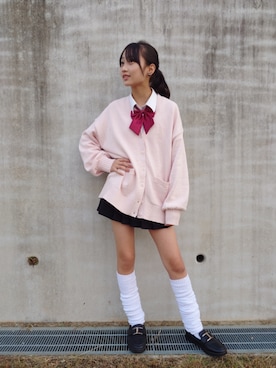 「アイテム（ソックス/靴下）」を使った、katy!!さん（キッズ・158cm）の冬コーディネート