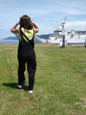 「SHENERY（シーナリー）のアイテム（オールインワン・サロペット）」を使った、mikikoooさん（レディース・157cm）の夏コーディネート