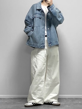 「アイテム（レッグウェア）」を使った、gakuさん（メンズ・173cm）の秋コーディネート