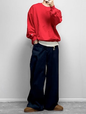 「アイテム（トランクス）」を使った、gakuさん（メンズ・173cm）の秋コーディネート
