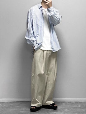 「ADRER（アドラー）のアイテム」を使った、gakuさん（骨格ウェーブ・メンズ・173cm）の夏コーディネート