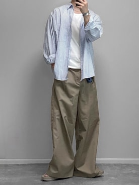 「アイテム（アンダーウェア）」を使った、gakuさん（メンズ・173cm）の夏コーディネート
