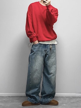 「アイテム（ソックス/靴下）」を使った、gakuさん（メンズ・173cm）の秋コーディネート