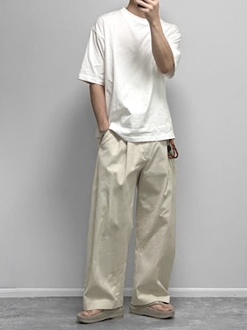 「EKAL（エカル）のアイテム」を使った、gakuさん（メンズ・130cm）の夏コーディネート