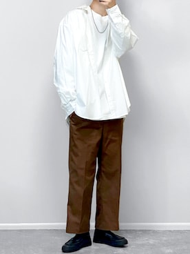 「SLACK FOOTWEAR（スラックフットウェア）のアイテム」を使った、gakuさん（メンズ・173cm）の秋コーディネート