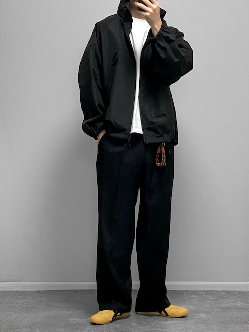 「WYM LIDNM(ウィム バイ リドム)の2 LAYER SOFT SHELL TECH BLOUSON(ブルゾン)」を使った、gakuさん(メンズ・127cm)の秋コーディネート