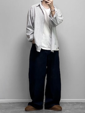 「アイテム（トランクス）」を使った、gakuさん（メンズ・173cm）の秋コーディネート