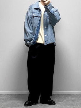 「Gジャン」｜「アイテム（その他）」を使った、gakuさん（メンズ・173cm）の秋コーディネート