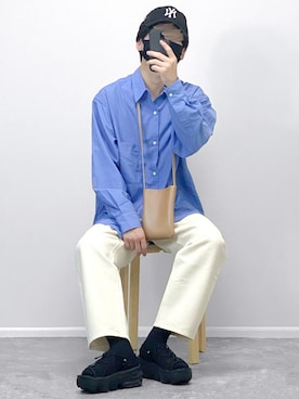 「しまむら（シマムラ）のアイテム」を使った、gakuさん（メンズ・173cm）の夏コーディネート