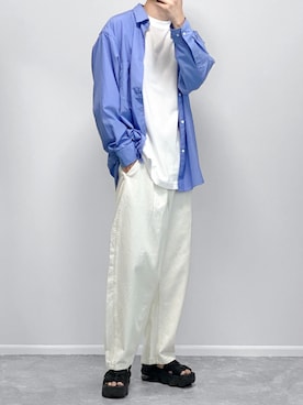 「GU」｜「アイテム（その他）」を使った、gakuさん（メンズ・173cm）の夏コーディネート