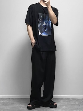 「UNIQLO（ユニクロ）のアイテム（スラックス）」を使った、gakuさん（メンズ・173cm）の夏コーディネート