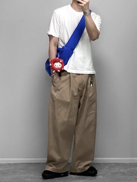 「アイテム（アンダーウェア）」を使った、gakuさん（メンズ・173cm）の夏コーディネート