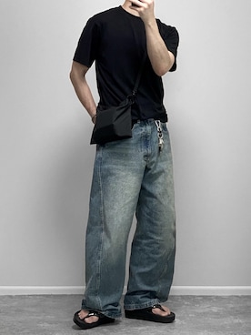 「アイテム（ショルダーバッグ）」を使った、gakuさん（骨格ウェーブ・メンズ・173cm）の夏コーディネート