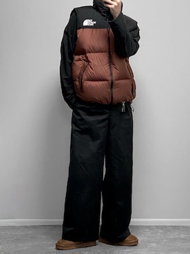 「アイテム（ダウンベスト）」を使った、gakuさん（メンズ・173cm）の秋コーディネート