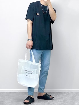 「MAISON KITSUNE」｜「アイテム（その他）」を使った、gakuさん（メンズ・173cm）の夏コーディネート