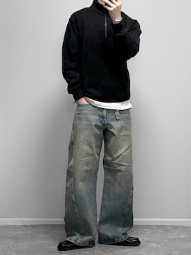 「SINSS（シンス）のアイテム」を使った、gakuさん（メンズ・173cm）の冬コーディネート