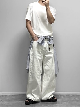 「アイテム（アンダーウェア）」を使った、gakuさん（メンズ・173cm）の秋コーディネート