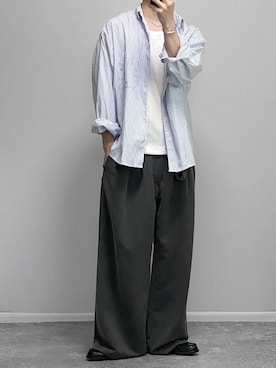 「無印良品（ムジルシリョウヒン）のアイテム」を使った、gakuさん（メンズ・173cm）の夏コーディネート