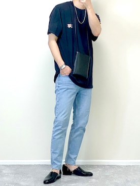 「MAISON KITSUNE」｜「アイテム（その他）」を使った、gakuさん（メンズ・173cm）の夏コーディネート